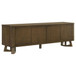 Trotter 71-inch 4-Door Wood TV Stand Media Console Brown