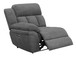 Bahrain Upholstered LAF Power Recliner Charcoal