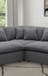 Hobson Upholstered Corner Charcoal