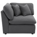 Hobson Upholstered Corner Charcoal