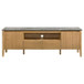 Bradley 63-inch 2-Door SmartTop TV Stand Grey and Natural