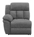 Bahrain Upholstered LAF Recliner Charcoal