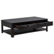 Marcelo Wood Coffee Table with 2 Drawers and Shelf Coffee