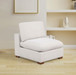 Lakeview Upholstered Armless Chair Ivory