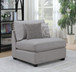 Cambria Upholstered Armless Chair Grey