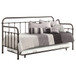 Livingston Metal Twin Daybed with Trundle Dark Bronze