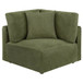 Elysia Chenille Upholstered Modular Corner Chair Green