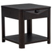 Marcelo Wood End Table with Drawer and Shelf Coffee
