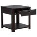 Marcelo Wood End Table with Drawer and Shelf Coffee