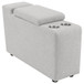 Collins Upholstered Modular Storage Console Grey