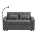 Sofa Bed With Trundle For Small Rooms - Dark Gray