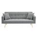 Teddy Fleece Sofa Bed With Luxurious Throw Pillows