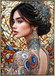 Jeweled Reverie II Gloss Canvas In Frame - Black / Gold