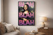 Blush Refrain Hand-Embellished Canvas In Frame - Black / Pink