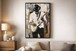 Midnight Riff II Hand-Embellished Canvas In Frame - White / Cream