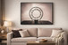 Backboard Glow Canvas In Frame - Purple / Sepia