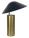 Sculpted Glow Metal Accent Lamp (Set of 2) - Brushed Gold / Matte Black