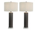 Slate Stone Metal & Jade Table Lamp (Set of 2) - Gray Slate