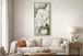 Gold Peony II Hand-Embellished Canvas In Frame - Ivory / Gray