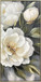 Gold Peony I Hand-Embellished Canvas In Frame - White / Olive