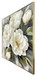 Gold Peony I Hand-Embellished Canvas In Frame - White / Olive