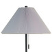 Conical Oasis Metal Floor Lamp - Matte Black / White
