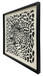 Shadow Leopard Puff Printed Canvas In Frame - Black / Ivory