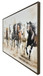 Thundering Herd Hand-Embellished Canvas In Frame - Brown / Bronze