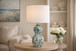 Oceanic Drift Ceramic Table Lamp (Set of 2) - Blue Drip Reactive Glaze