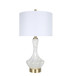 Crystal Shell Capiz Shell & Metal Table Lamp (Set of 2) - White Shell / Soft Gold