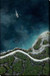 Coastal Passage I Hand-Painted Wrapped Canvas With Faux Moss - Blue / Green