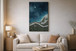 Coastal Passage I Hand-Painted Wrapped Canvas With Faux Moss - Blue / Green