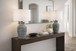 Textured Aura Textured Ceramic Table Lamp (Set of 2) - Textured Black And White Ceramic
