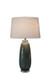 Crystal Breeze Art Glass & Crystal Table Lamp (Set of 2) - Gray Cloud / Clear Crystal
