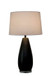 Obsidian Drift Concrete & Crystal Table Lamp (Set of 2) - Black Grain Concrete / Clear Crystal