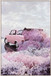 Blush Getaway Gloss Canvas In Frame - Pink / White