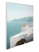 Aegean Terrace Canvas In Frame - White / Blue
