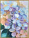 Petal Reverie I Hand-Embellished Canvas In Frame - Blue / Lavender
