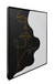 Contour Muse II Hand-Painted Canvas In Frame - Black / White