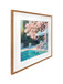 Poolside Blossom I Hand-Embellished Print In Frame - Green