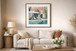 Poolside Blossom II Hand-Embellished Print In Frame - Green