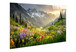 Alpine Wildflower Misty Tempered Glass - Green / Gold