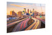 Minneapolis Neon Highways Tempered Glass With Foil - Gold / Gray
