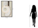 Ivory Contour II Hand-Painted LED Canvas In Frame - Ivory / Cream