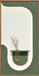 Verdant Niche II Hand-Painted LED Art In Frame - Green / Ivory