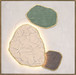 Earthen Forms I Hand-Painted LED Canvas In Frame - Ivory / Sage