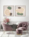 Earthen Forms I Hand-Painted LED Canvas In Frame - Ivory / Sage