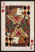 Royal Card III Hand-Embellished LED Canvas In Frame - Black / Red