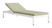 Lychee - Chaise Lounge - Green / White
