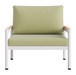 Lychee - Armchair - Green / White